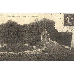 Mauléon entrée du château fort reproduction de carte postale ancienne Collection Cartes d'Autrefois