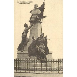 Châlons-sur-Marne Monument Carnot reproduction de carte postale ancienne Collection Cartes d'Autrefois