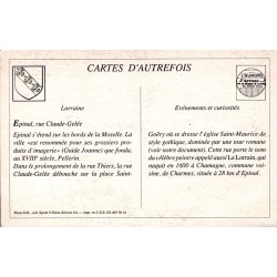 Épinal - Reproduction Carte Ancienne Rue Claude Gelée