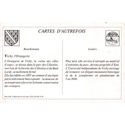 Vichy - Reproduction Carte Ancienne Orangerie et Serres