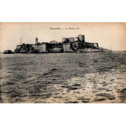 Carte postale ancienne du Château d’If à Marseille sur la mer Méditerranée