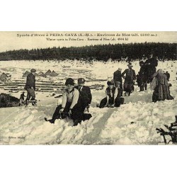 Peïra-Cava sports d’hiver aux environs de Nice reproduction de carte postale ancienne Collection Cartes d'Autrefois