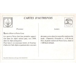 Peïra-Cava - Reproduction Carte Ancienne Sports d’Hiver