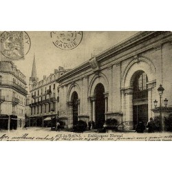 Aix-les-Bains établissement thermal reproduction de carte postale ancienne Collection Cartes d'Autrefois