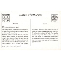 Cayeux-sur-Mer - Reproduction Carte Ancienne Partie de Croquet