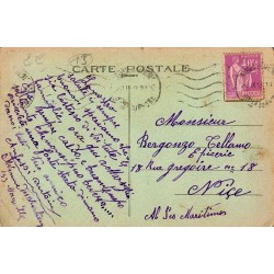 Carte postale ancienne Marseille escalier monumental gare Saint-Charles