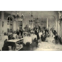 Cabourg Grand Hôtel salle à manger reproduction de carte postale ancienne Collection Cartes d'Autrefois