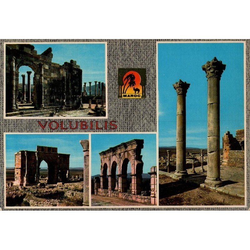 VISITEZ LE MAROC -  Capitole et Basilique Judiciaire vus du Forum, Arc d eTriomphe de Caracolla, portique