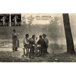 Chaville au bord de l’Étang de l’Ursine cabaret champêtre reproduction de carte postale ancienne Collection Cartes d'Autrefois