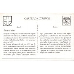Course de Skis - Reproduction Carte Ancienne Le Saut