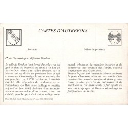 Verdun - Reproduction Carte Ancienne Porte et Pont Chaussée