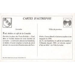 Toul - Reproduction Carte Ancienne Théâtre Café de la Comédie
