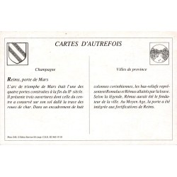 Reims - Reproduction Carte Ancienne Porte Mars