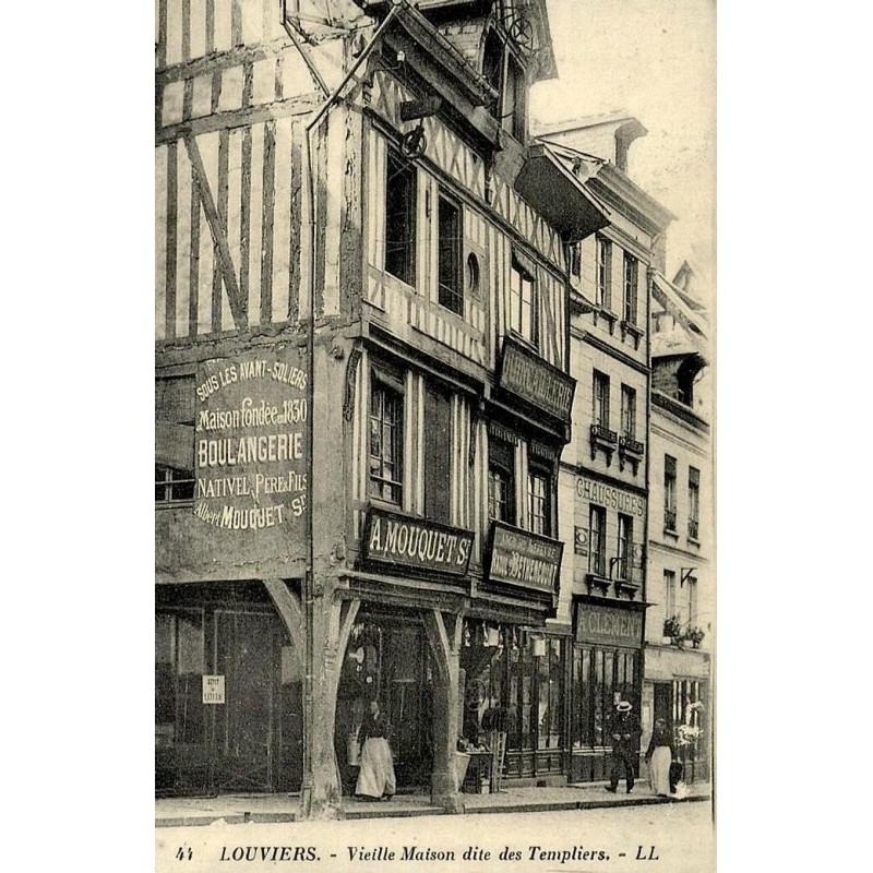Louviers vieille maison dite des Templiers reproduction de carte postale ancienne Collection Cartes d'Autrefois