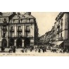 Dieppe Café Suisse et Grande Rue reproduction de carte postale ancienne Collection Cartes d'Autrefois