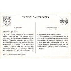 Dieppe - Reproduction Carte Ancienne Café Suisse Grande Rue