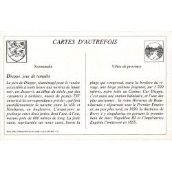 Dieppe - Reproduction Carte Ancienne La Jetée par Tempête