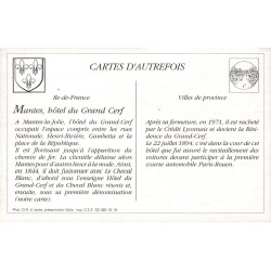 Mantes-la-Jolie - Reproduction Carte Ancienne Hôtel du Grand Cerf