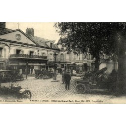 Mantes-la-Jolie Hôtel du Grand Cerf Henri Mallet propriétaire reproduction de CPA Collection Cartes d'Autrefois