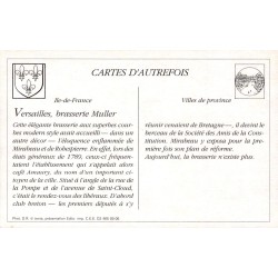 Versailles - Reproduction Carte Ancienne Brasserie Muller