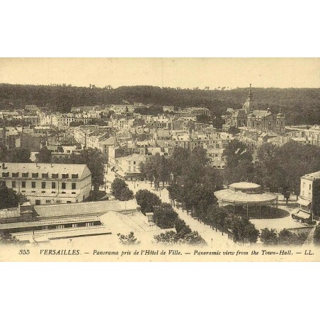 Versailles panorama pris de l’Hôtel de Ville reproduction de carte postale ancienne Collection Cartes d'Autrefois