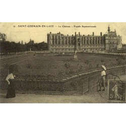 Reproduction de carte ancienne du château de Saint-Germain-en-Laye façade septentrionale Collection Cartes d'Autrefois
