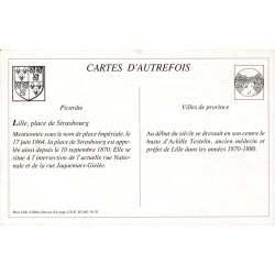 Lille - Reproduction Carte Ancienne Place de Strasbourg
