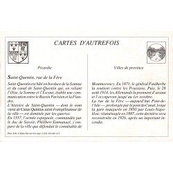 Saint-Quentin - Reproduction Carte Ancienne Rue de la Fère