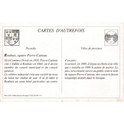 Roubaix - Reproduction Carte Ancienne Square Pierre Catteau