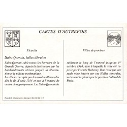Saint-Quentin - Reproduction Carte Ancienne Halles Centrales