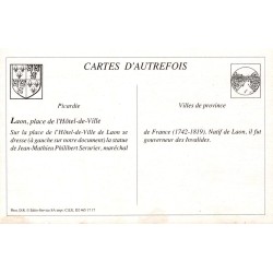 Laon - Reproduction Carte Ancienne Place Hôtel de Ville