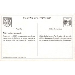 Lille - Reproduction Carte Ancienne Maison du Peuple