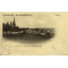 Reproduction de carte ancienne Rodez cathédrale vue du faubourg Talus Collection Cartes d'Autrefois