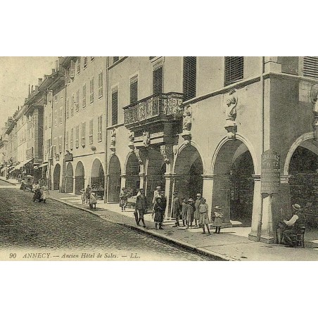 Reproduction de carte ancienne Annecy Ancien Hôtel de Sales Collection Cartes d'Autrefois