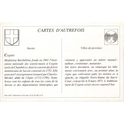Cognin - Reproduction Carte Ancienne Établissement Historique