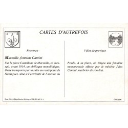 Marseille - Reproduction Carte Ancienne Place Castellane