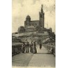 Reproduction de carte ancienne Marseille Notre-Dame de la Garde Collection Cartes d'Autrefois