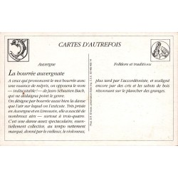 La Bourrée Auvergnate - Reproduction Carte Ancienne