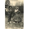 Reproduction de carte ancienne Auvergne Pittoresque Retour des Champs Collection Cartes d'Autrefois