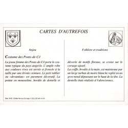 Angers - Reproduction Carte Ancienne Femme des Ponts-de-Cé