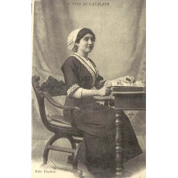 Reproduction de carte ancienne Type de Catalane Collection Cartes d'Autrefois