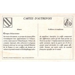 Alsace - Reproduction Carte Ancienne Groupe d’Alsaciennes