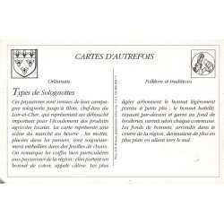 Blois - Reproduction Carte Ancienne Types de Solognottes