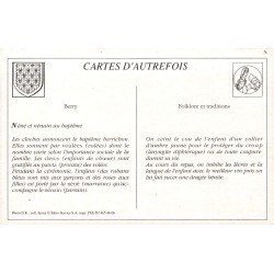 Berry - Reproduction Carte Ancienne Le Baptême
