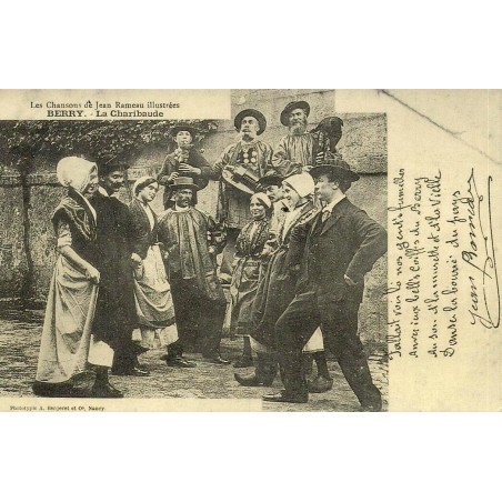 Reproduction de carte ancienne Berry La Charibaude Collection Cartes d'Autrefois