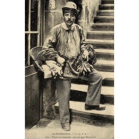 Reproduction de carte ancienne Le Bon Gars Normand Collection Cartes d'Autrefois