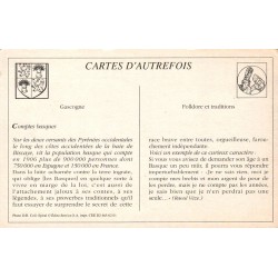 Gascogne - Reproduction Carte Ancienne Comtes Basques