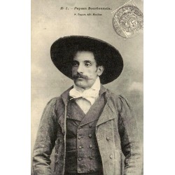 Reproduction de carte ancienne Paysan Bourbonnais Collection Cartes d'Autrefois