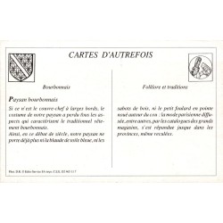 Bourbonnais - Reproduction Carte Ancienne Paysan Bourbonnais