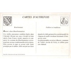 Busset - Reproduction Carte Ancienne Types de Bourbonnaises